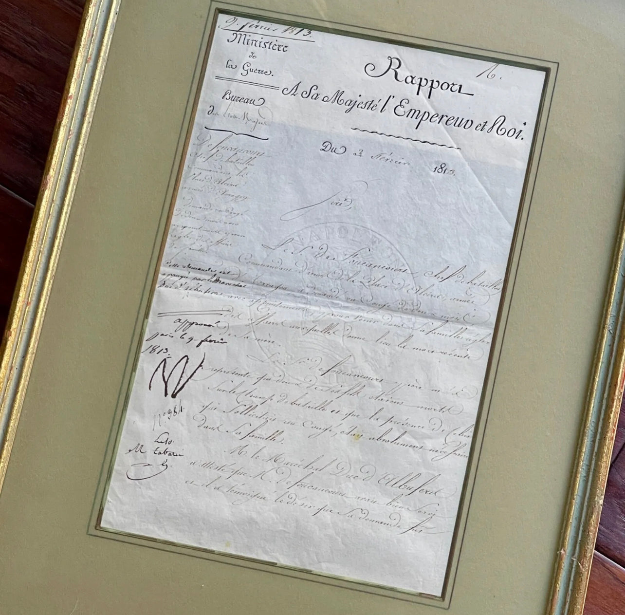 NAPOLEON BONAPARTE * PSA/DNA * Autograph Document Signed Approving Leave