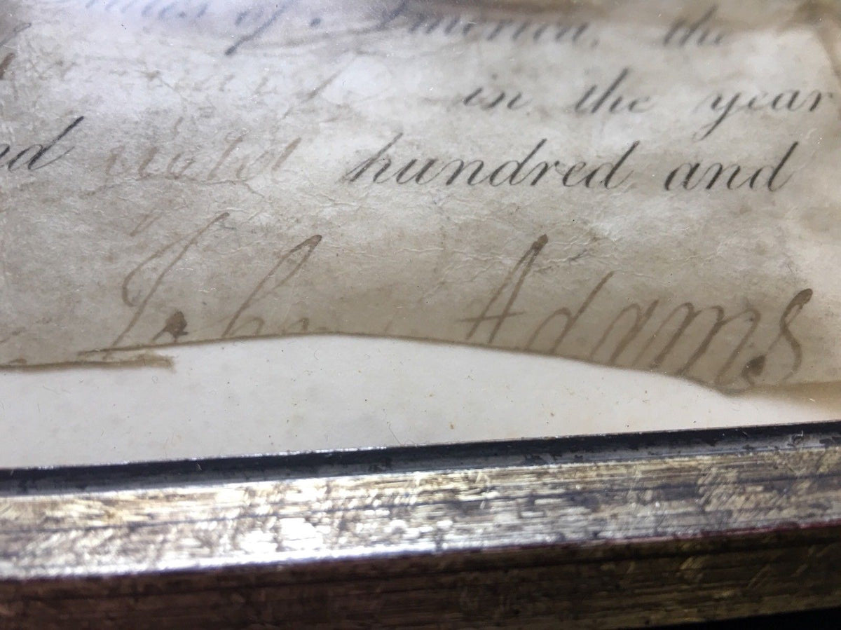 JOHN ADAMS * Scarce AUTOGRAPH Ships Paper SIGNED * AS PRESIDENT * Election Year