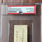 JAMES BUCHANAN * PSA/DNA * AUTOGRAPH Cut Signature SIGNED