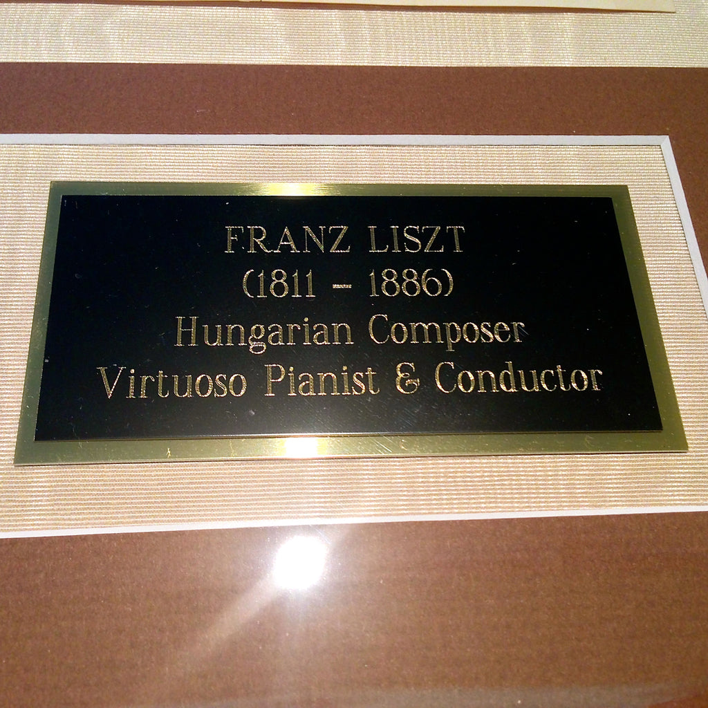 FRANZ LISZT Handwritten Autograph Envelope AUTHENTIC * RARE! * composer