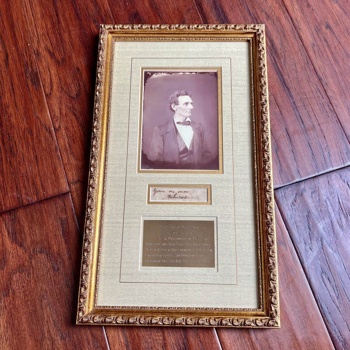 ABRAHAM LINCOLN * JSA LOA * Autograph Inscribed Cut Signature from Letter Signed