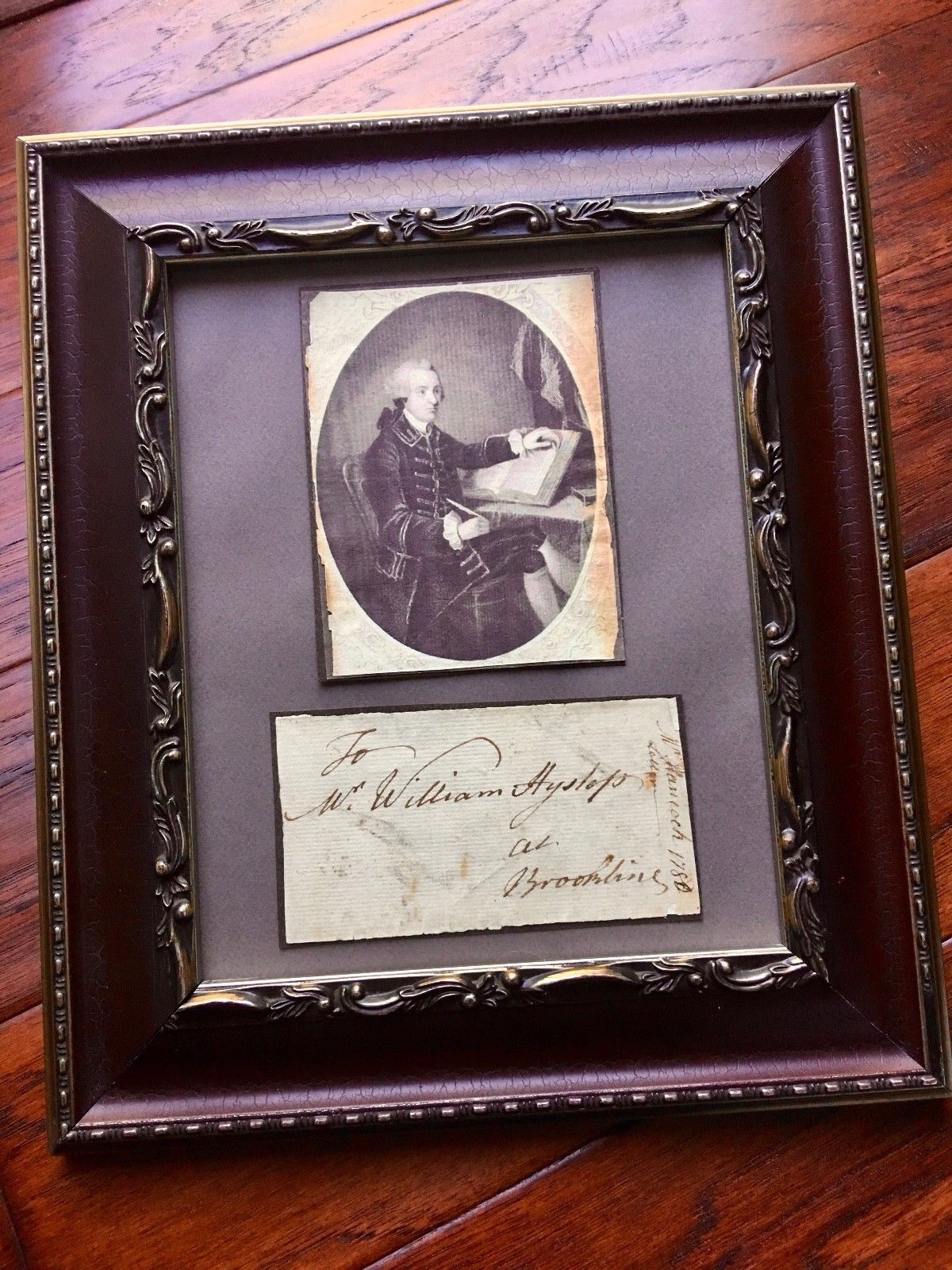 JOHN HANCOCK * Handwritten AUTOGRAPH Free Frank Envelope SIGNED * Dec Signer