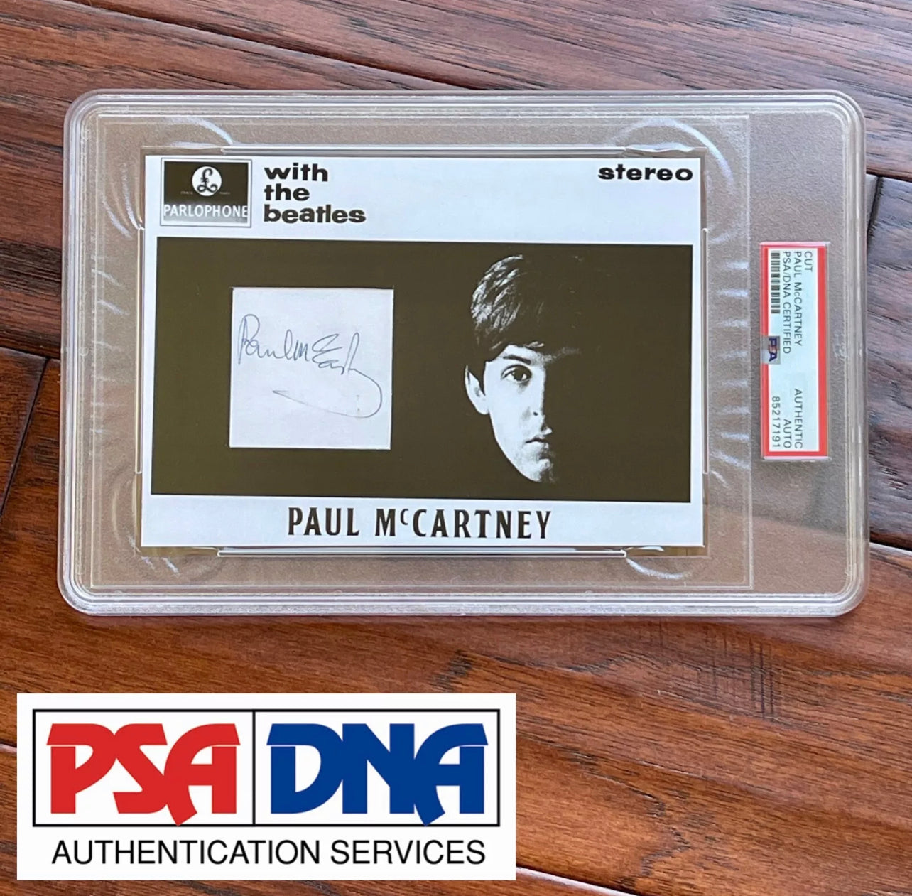 PAUL McCARTNEY * PSA/DNA * Autograph MEET THE BEATLES Custom Card SIGNED