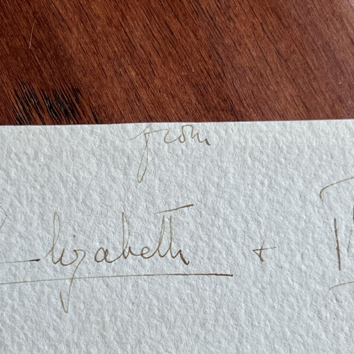 QUEEN ELIZABETH II * JSA LOA * Cut Signature Autograph Signed With Prince Philip