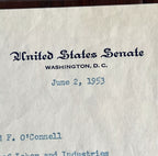 JOHN F. KENNEDY * PSA * Autograph Letter Signed 1953 Signature Jack JFK