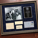 President LYNDON JOHNSON * Autograph JACQUELINE KENNEDY SIGNED * Lady Bird JFK