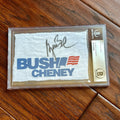 GEORGE W. BUSH * BAS Beckett Slab * Cut Autograph Signature Signed on Fabric