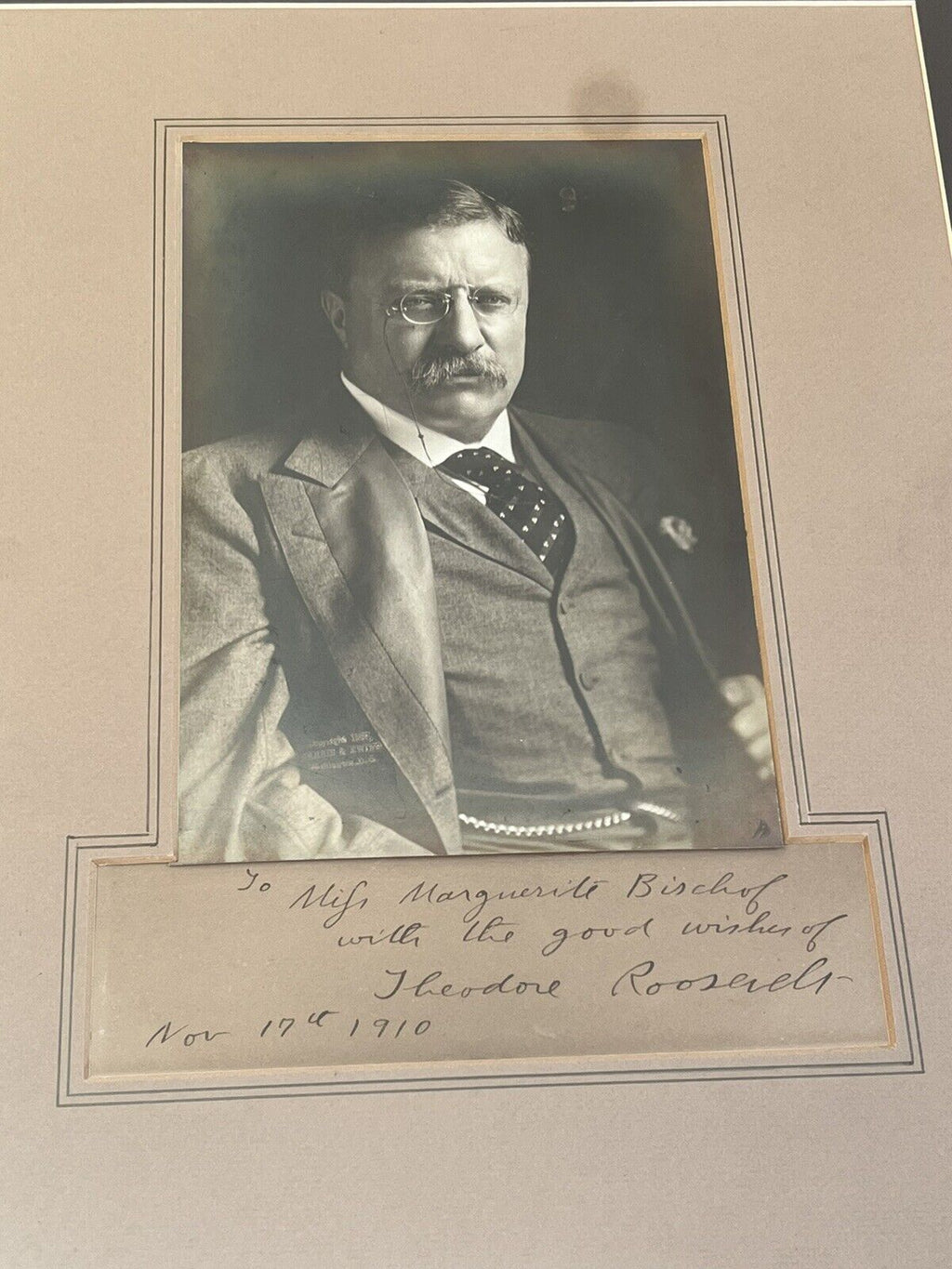 THEODORE ROOSEVELT * JSA LOA * Signed XXL 15x18 Portrait Photo Autograph
