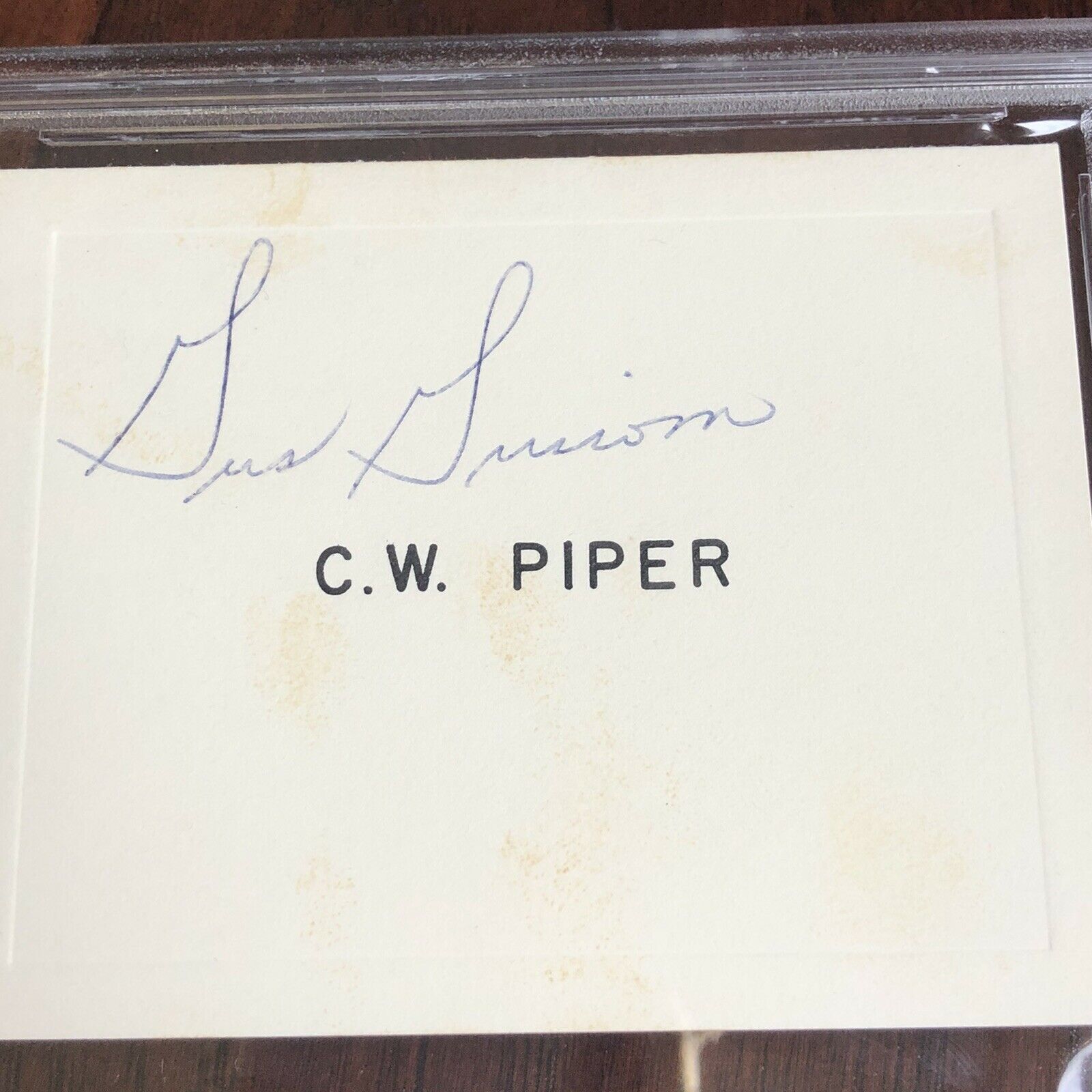 VIRGIL GUS GRISSOM * PSA/DNA Slabbed * PROOF Hand Signed Autograph Card Apollo