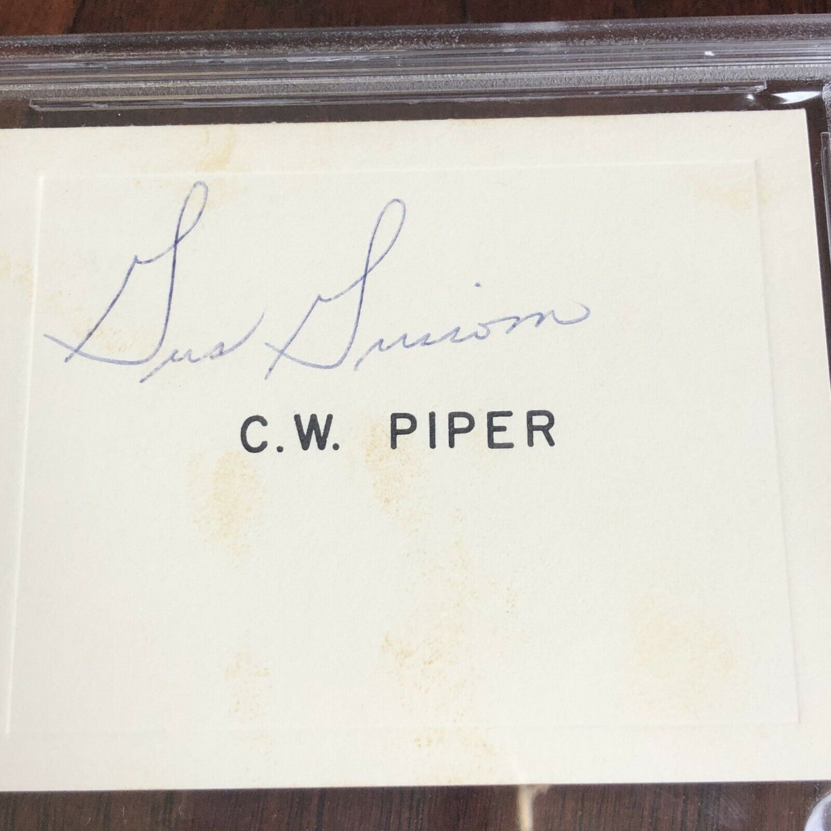 VIRGIL GUS GRISSOM * PSA/DNA Slabbed * PROOF Hand Signed Autograph Card Apollo
