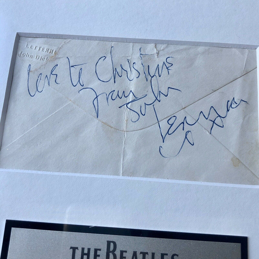 JOHN LENNON * JSA LOA * Autograph 1963 Envelope Signature Signed * The Beatles
