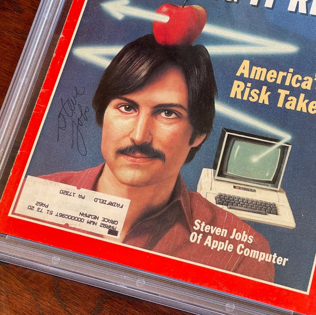 STEVE JOBS * PSA/DNA * Scarce Autograph TIME Magazine APPLE Computer Signed