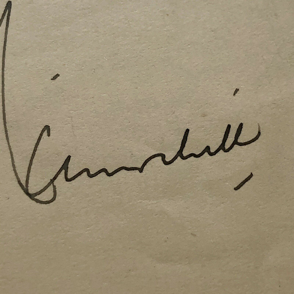 WINSTON S CHURCHILL * JSA LOA * Signed Letter RE "Drunkeness in UK" Autograph *