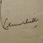 WINSTON S CHURCHILL * JSA LOA * Signed Letter RE "Drunkeness in UK" Autograph *