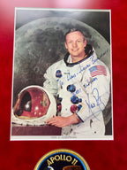 NEIL ARMSTRONG * BECKETT BAS * AUTOGRAPH WSS NASA LITHO * Apollo 11 Signed