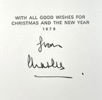 KING CHARLES III * PSA/DNA * Signed 1978 Christmas Card Autograph * Prince