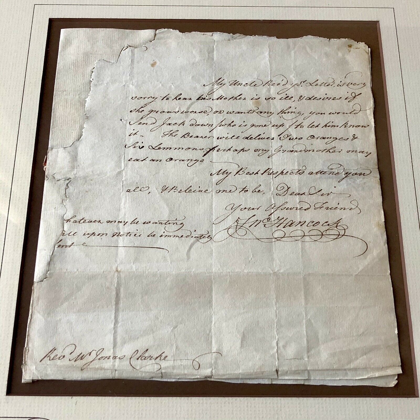 JOHN HANCOCK * PSA/DNA * Handwritten Autograph Letter Signed SLAVERY Content *