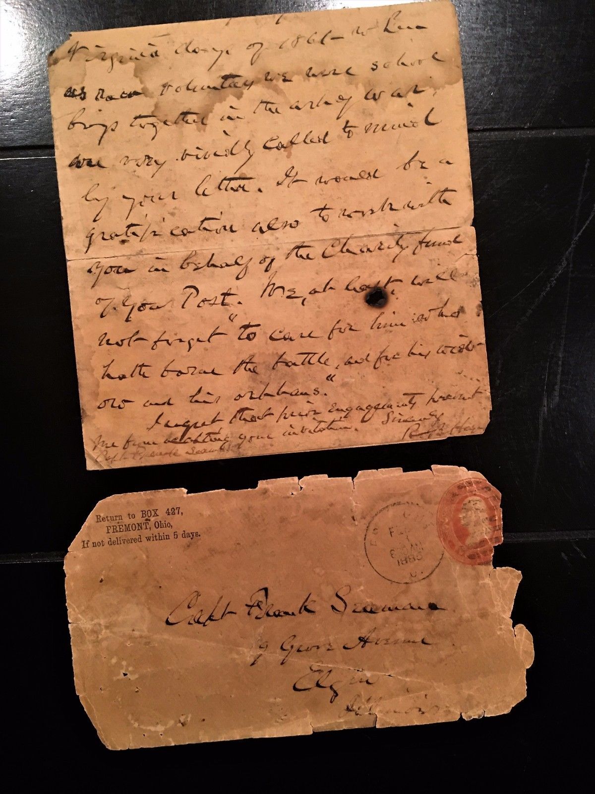 RUTHERFORD B HAYES * autograph CIVIL WAR ABRAHAM LINCOLN Content * Letter SIGNED