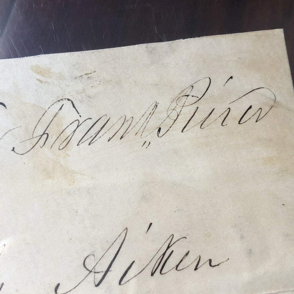 FRANKLIN PIERCE * PSA/DNA Slab * Autograph Free Frank Envelope Signed *