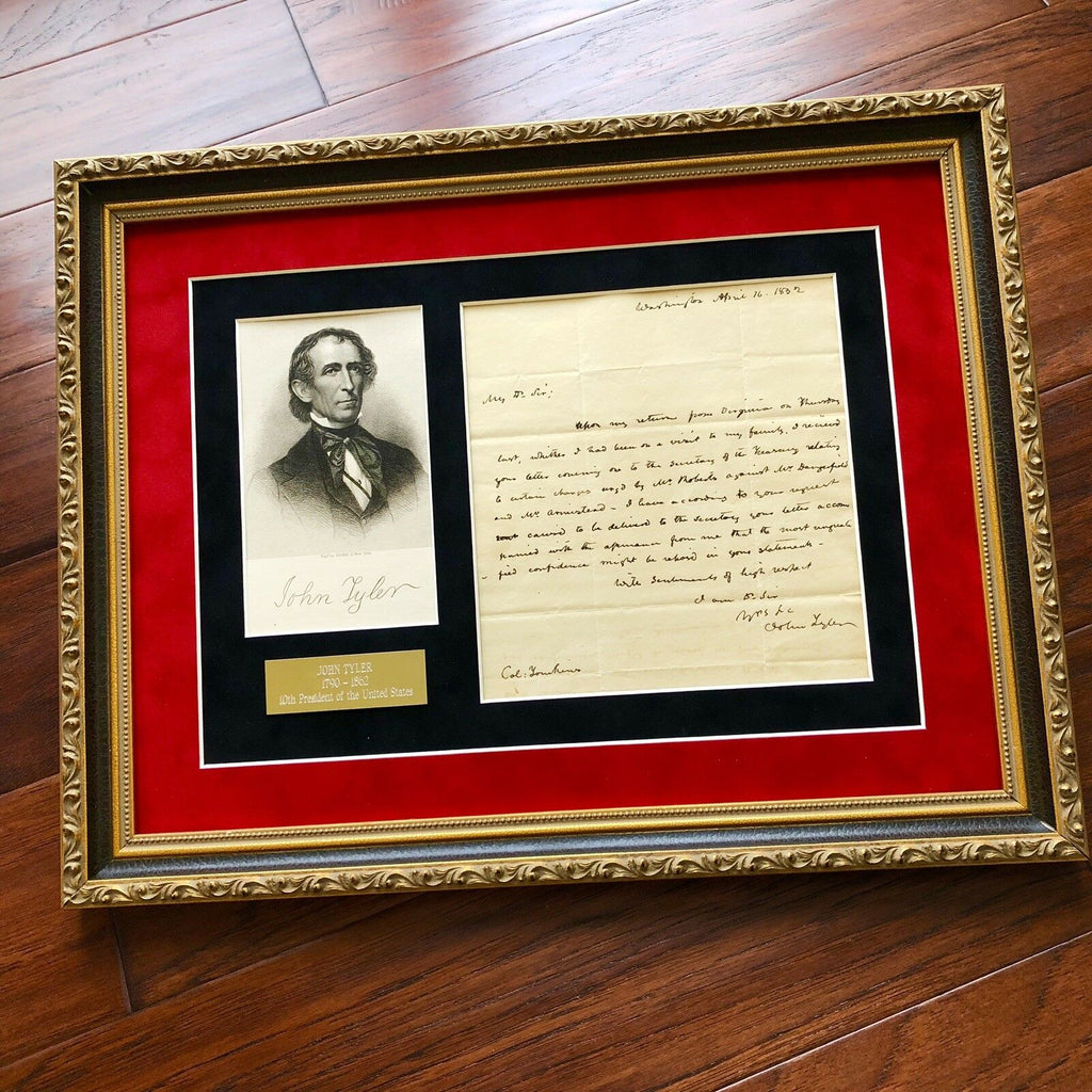 JOHN TYLER * BAS LOA * Handwritten Autograph 1832 Letter Signed * President