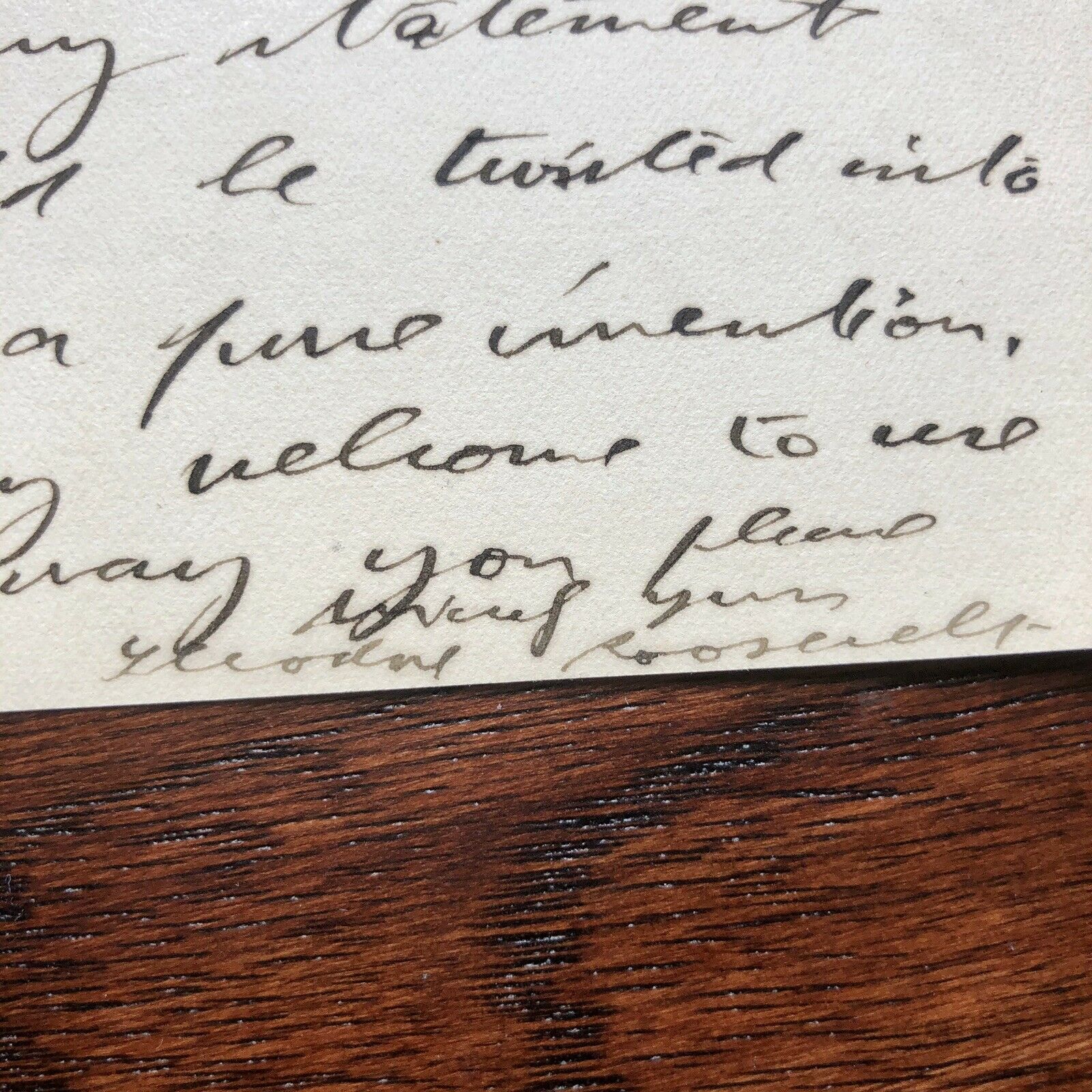 THEODORE ROOSEVELT * BAS * PSA * Autograph Letter Signed Denying Quote