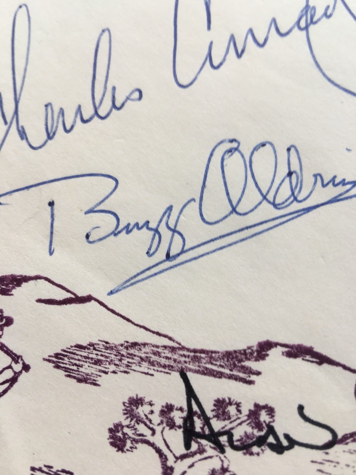BUZZ ALDRIN * Charles CONRAD * Autograph Signed * Cachet Cover Apollo 11 & 12