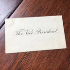 THEODORE ROOSEVELT * JSA LOA * Hand Signed Vice Presidents Card Autograph