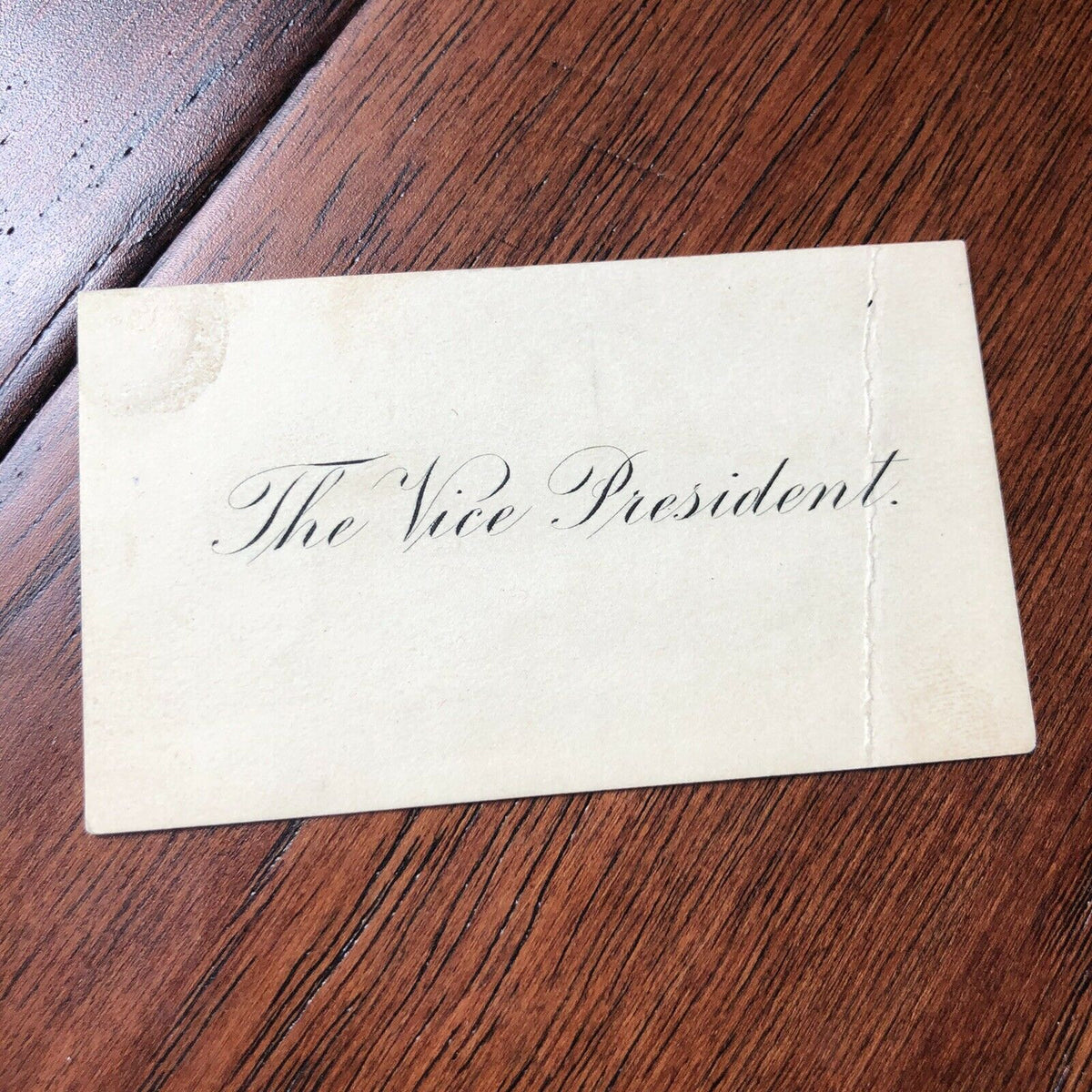 THEODORE ROOSEVELT * JSA LOA * Hand Signed Vice Presidents Card Autograph