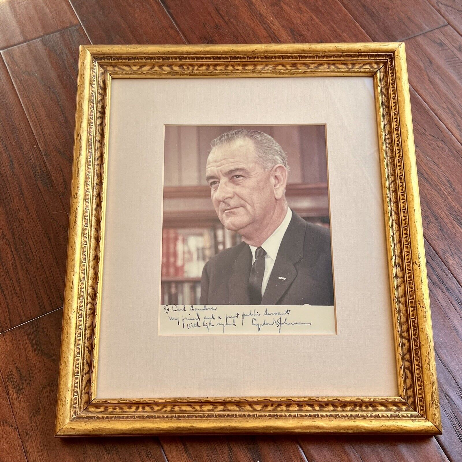 LYNDON B. JOHNSON * JSA *Type 1 Photo Signed As President To Georgia Governor