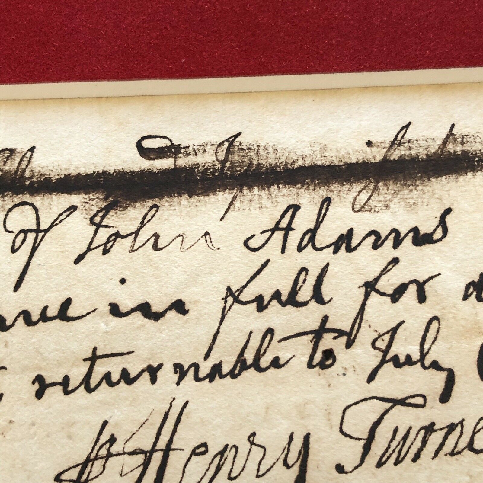 JOHN ADAMS * JSA COA * Scarce AUTOGRAPH Handwritten Note SIGNED * 2nd President