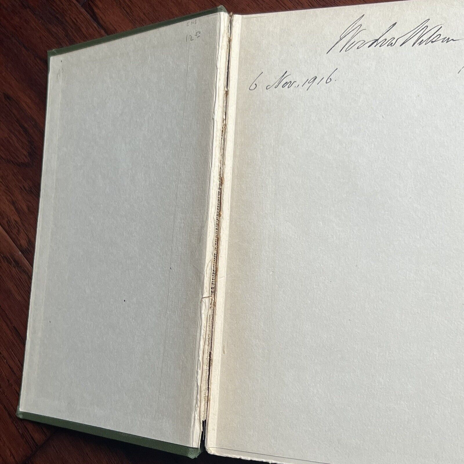 WOODROW WILSON * PSA/DNA * Biography of George Washington Autograph Signed Book