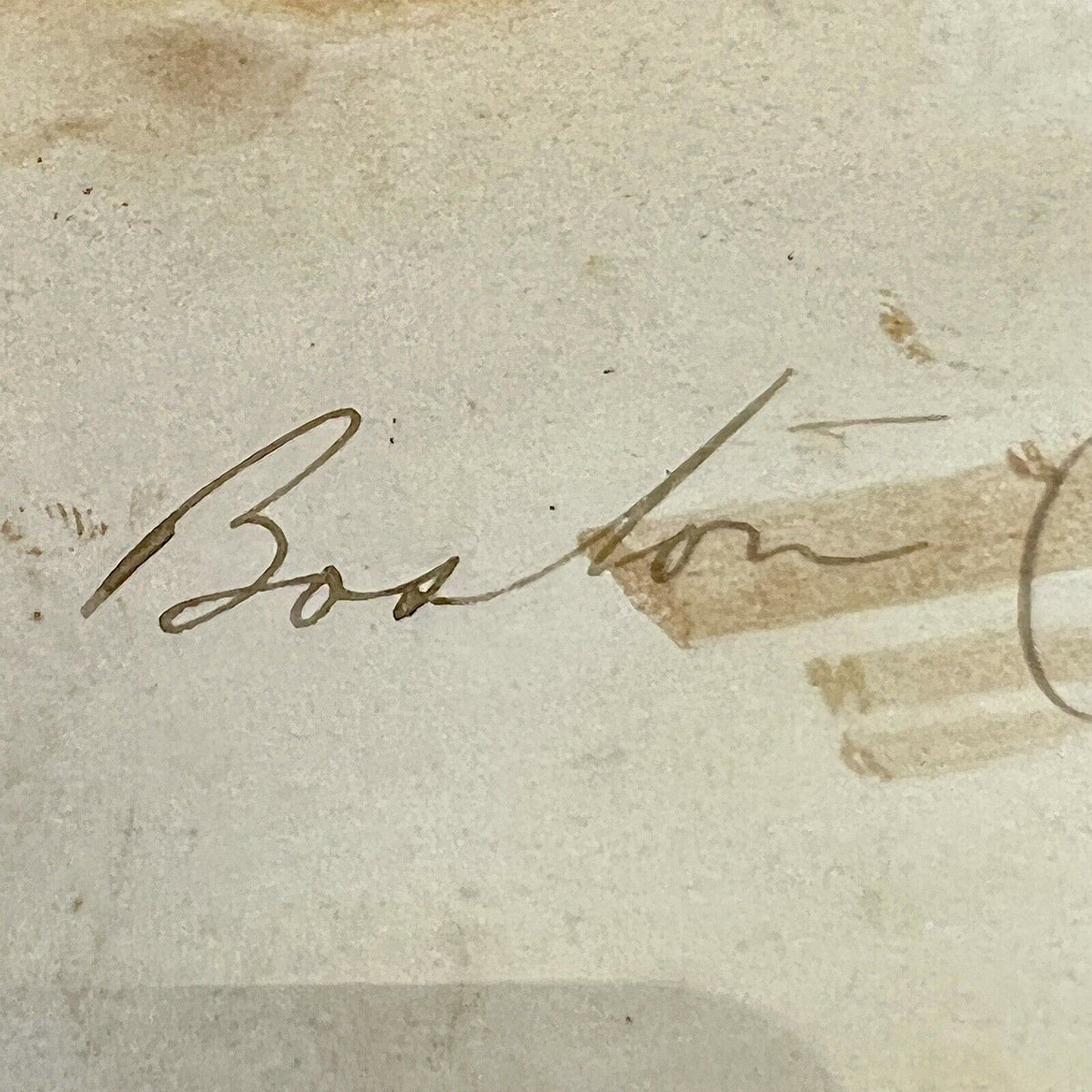 BOSTON CORBETT * PSA/DNA * Autograph Signed Bible Verse Abraham Lincoln Avenger`
