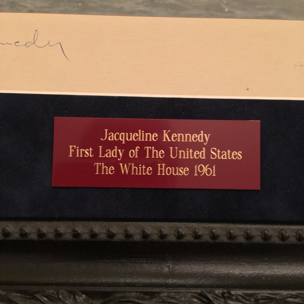 JACQUELINE KENNEDY * Rare AUTOGRAPH White House Portrait SIGNED as FIRST LADY