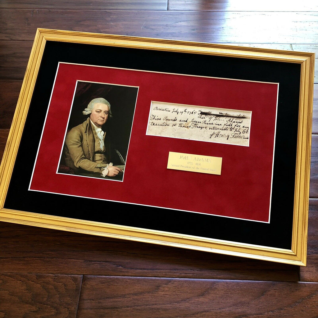 JOHN ADAMS * JSA COA * Scarce AUTOGRAPH Handwritten Note SIGNED * 2nd President