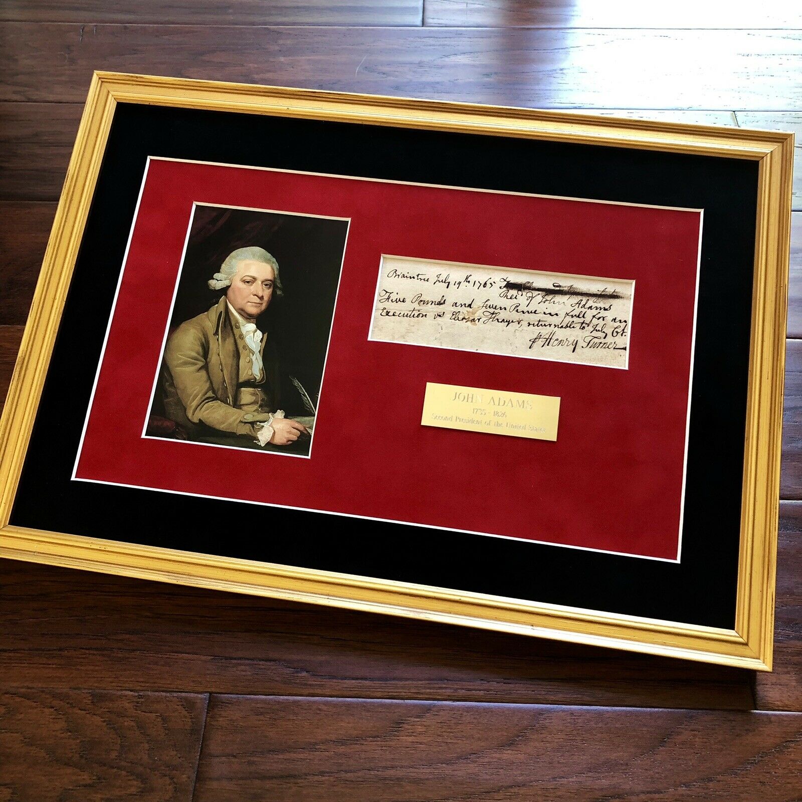 JOHN ADAMS * JSA COA * Scarce AUTOGRAPH Handwritten Note SIGNED * 2nd President