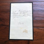 FLORENCE NIGHTINGALE * JSA LOA * Hand Signed Note Autograph * Crimean War Nurse