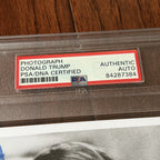 DONALD TRUMP * PSA/DNA Slabbed * Early Full Signature Signed Photo Autograph