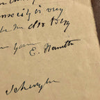ELIZABETH ELIZA SCHUYLER HAMILTON * JSA LOA * Autograph Letter Signed to Family