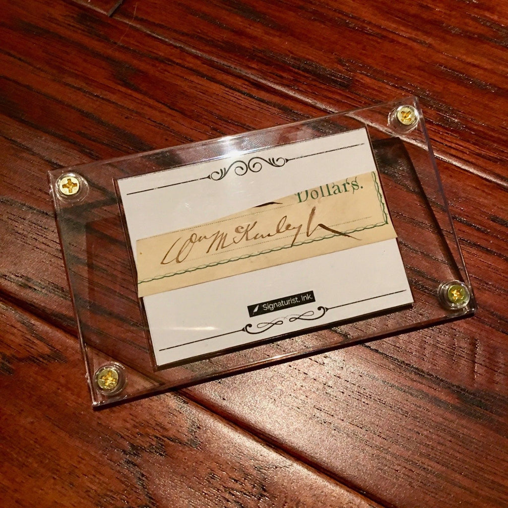 WILLIAM McKINLEY * AUTOGRAPH Cut Signed * McKinley Family Collection COA