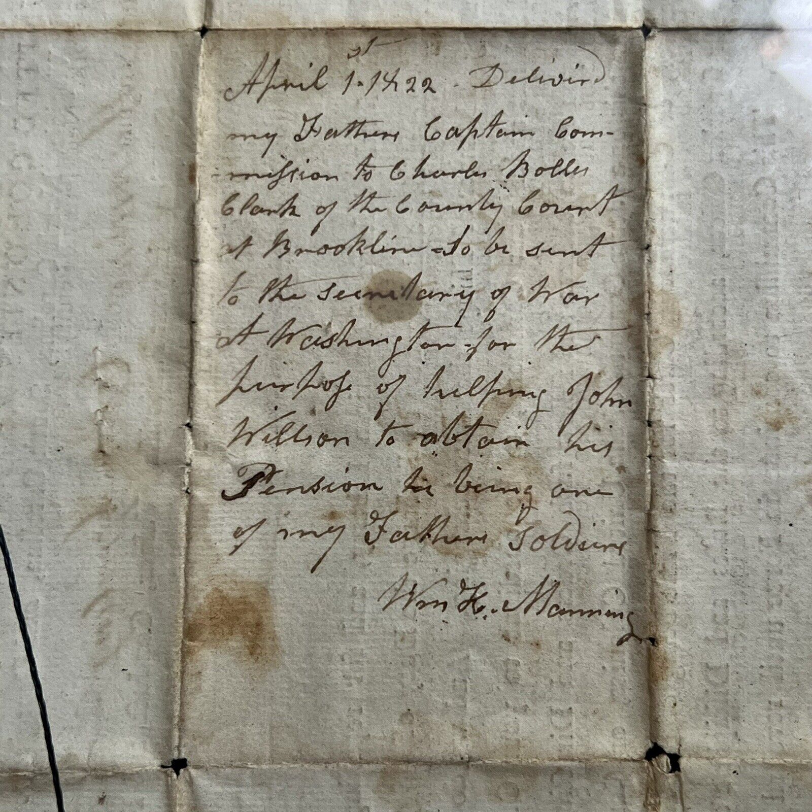 JOHN HANCOCK * Signed 1776 Appointment of Lexington Concord Soldier Autograph
