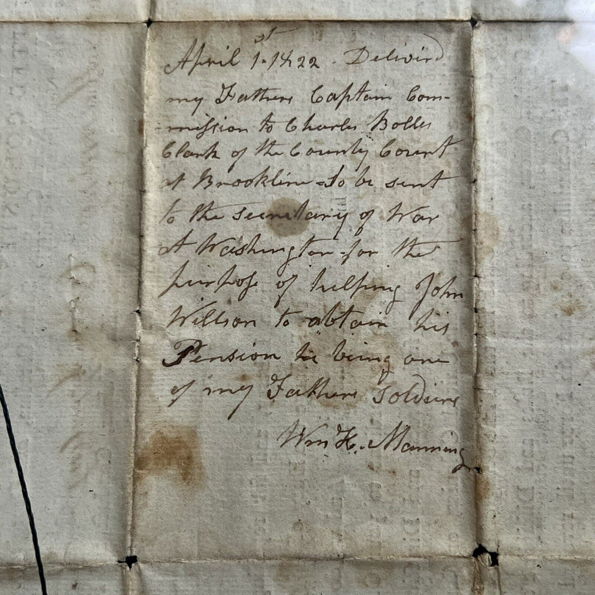 JOHN HANCOCK * Signed 1776 Appointment of Lexington Concord Soldier Autograph