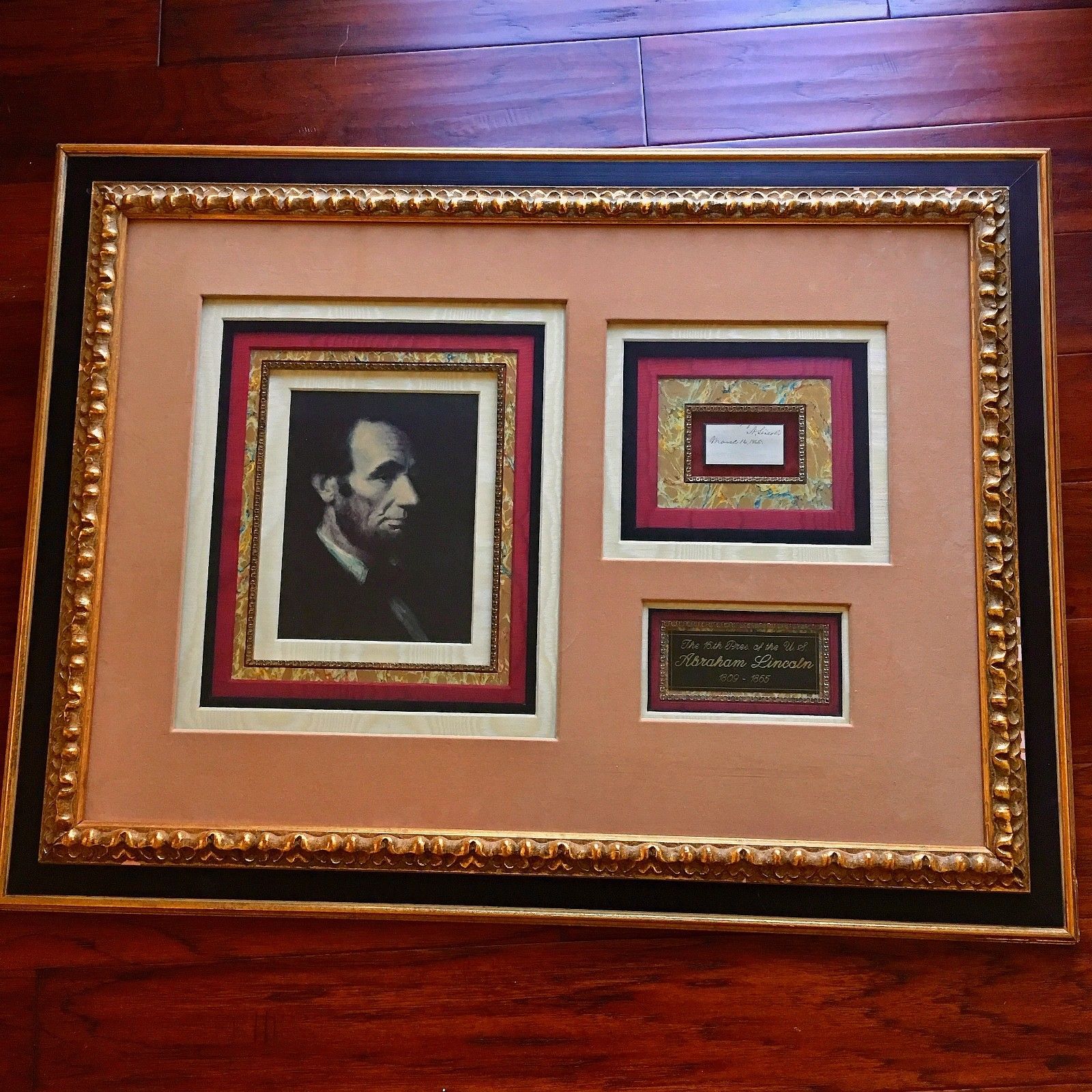 ABRAHAM LINCOLN * Autograph Endorsement Signed * ONLY DAYS BEFORE ASSASSINATION