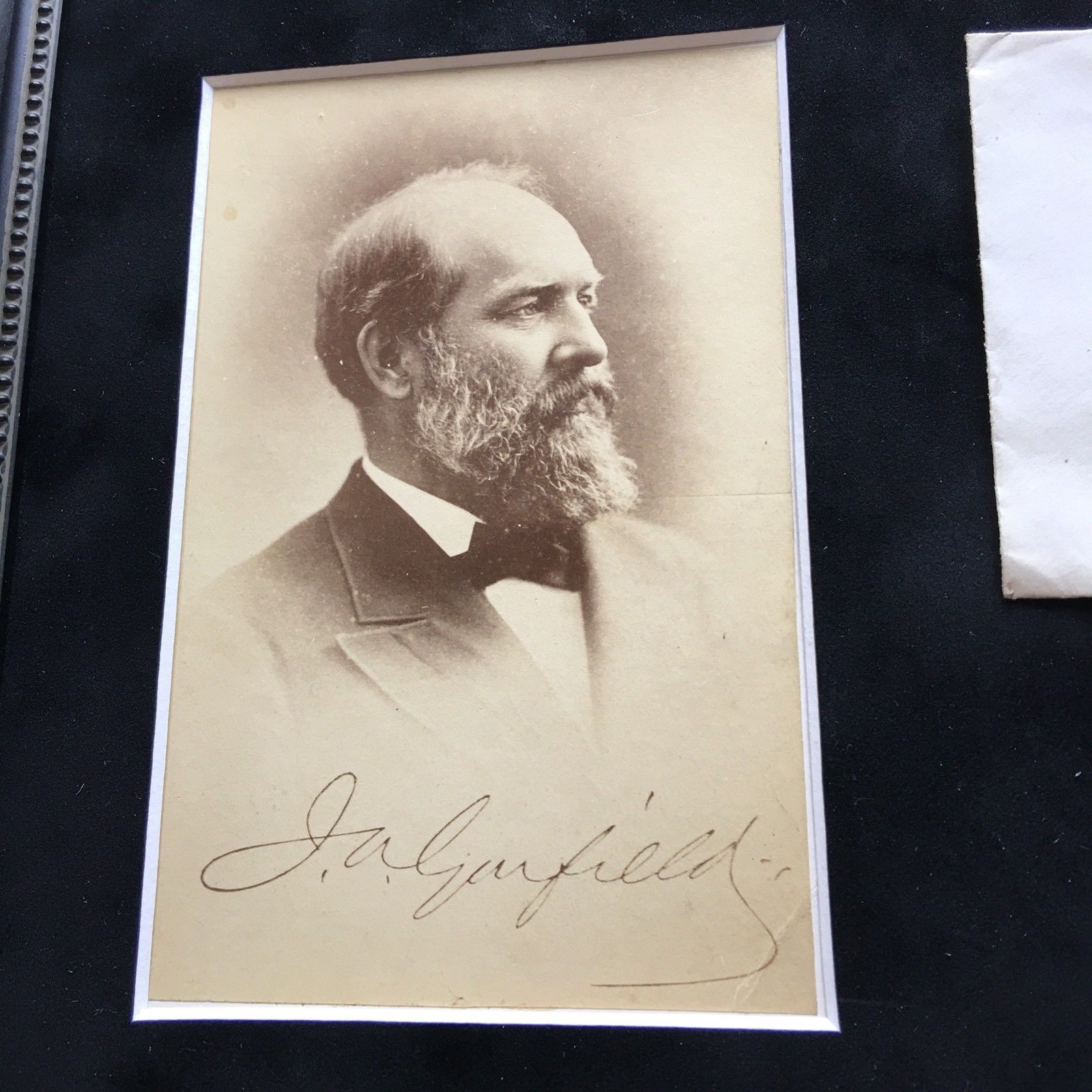 JAMES A. GARFIELD * Rare AUTOGRAPH Signed * Free Frank Envelope * President