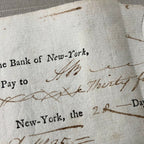 AARON BURR * JSA LOA * Autograph 2x Signed Check Dueled Alexander Hamilton