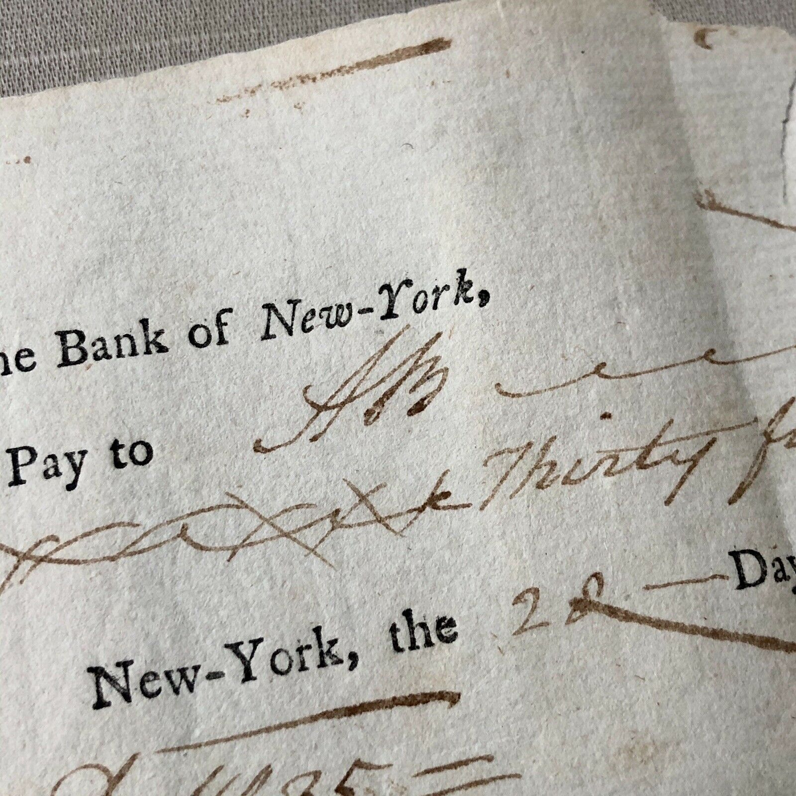 AARON BURR * JSA LOA * Autograph 2x Signed Check Dueled Alexander Hamilton