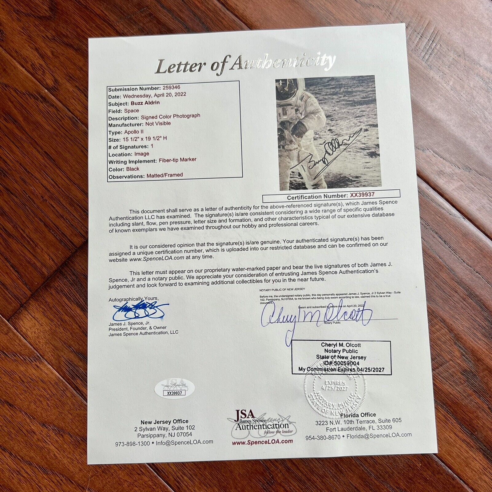 BUZZ ALDRIN * JSA LOA * 16x20 Autograph Photo Signed Apollo 11 Visor Shot Poster