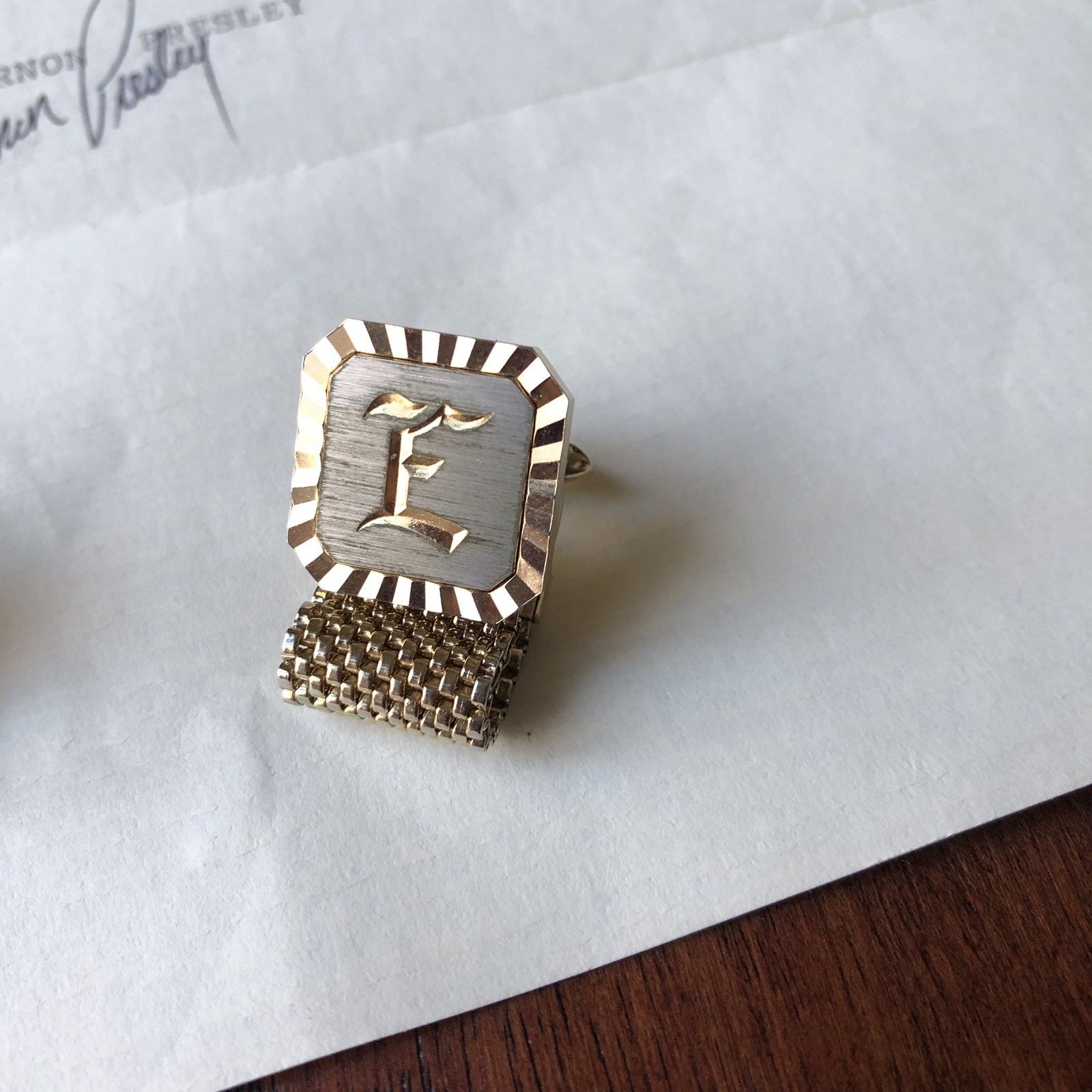 ELVIS PRESLEY * Personally OWNED & WORN CUFF LINKS * COA From His Father