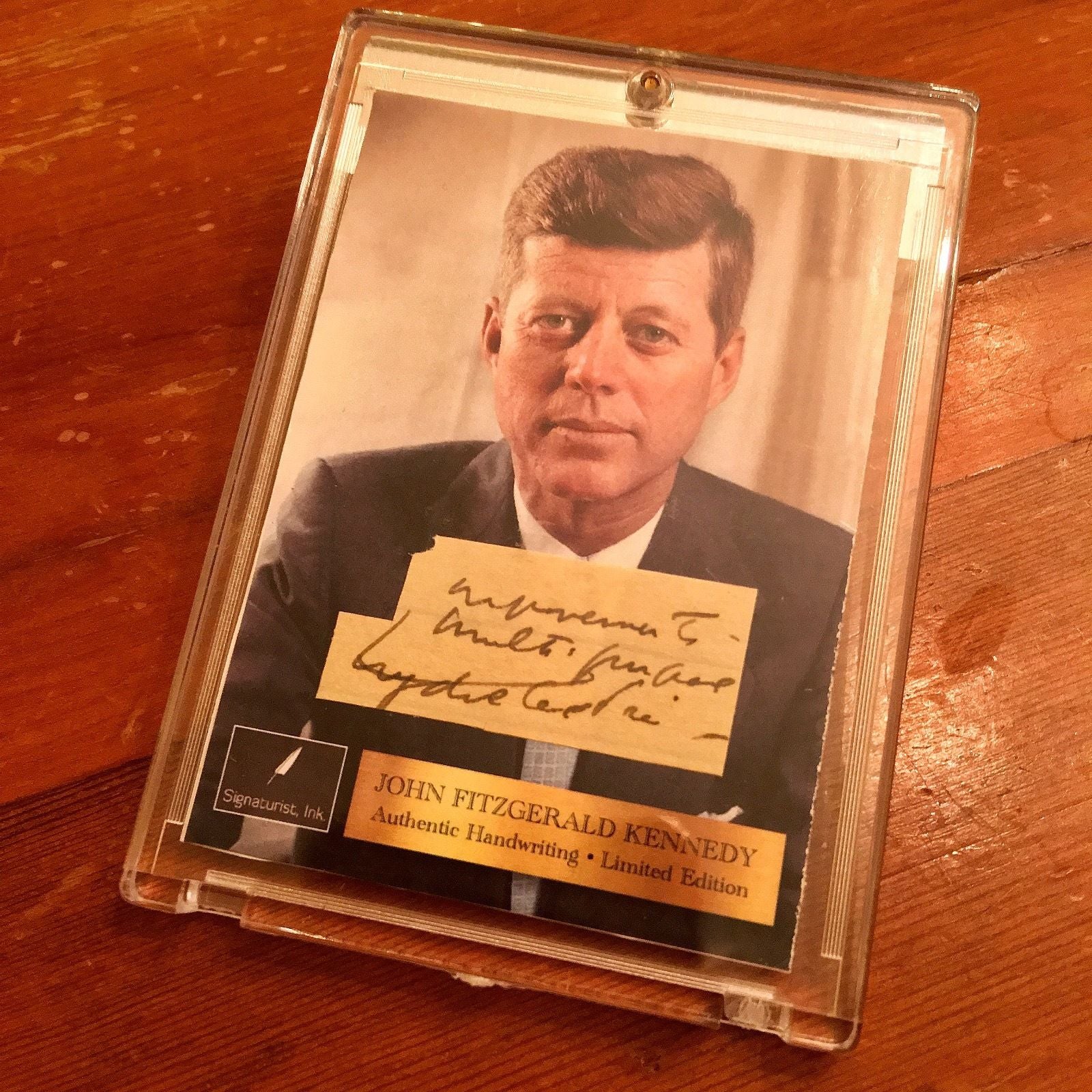 JOHN F. KENNEDY 6 Authentic HANDWRITTEN WORDS