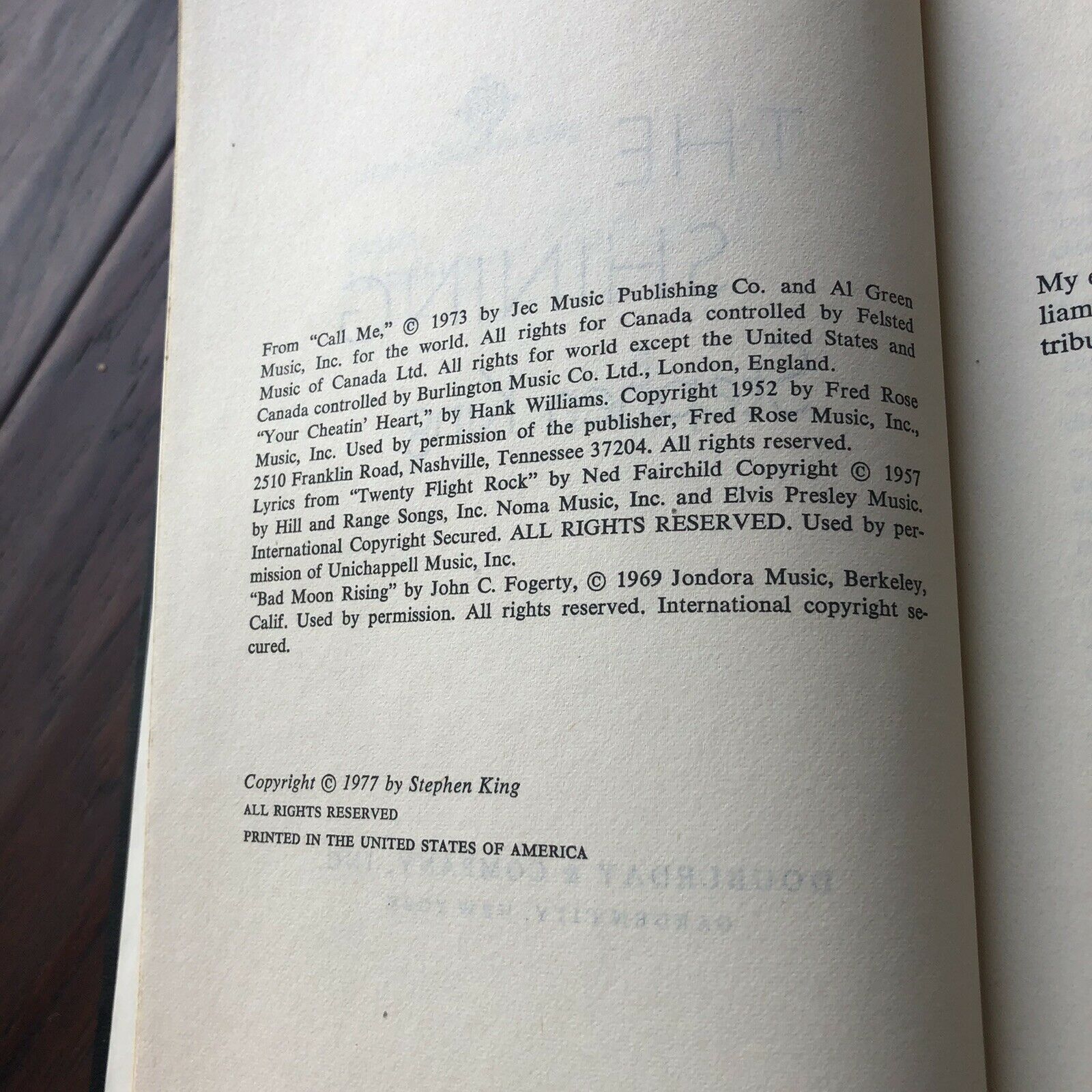 STEPHEN KING * Beckett BAS * Hand-Signed "The Shining" Book Autograph Inscribed