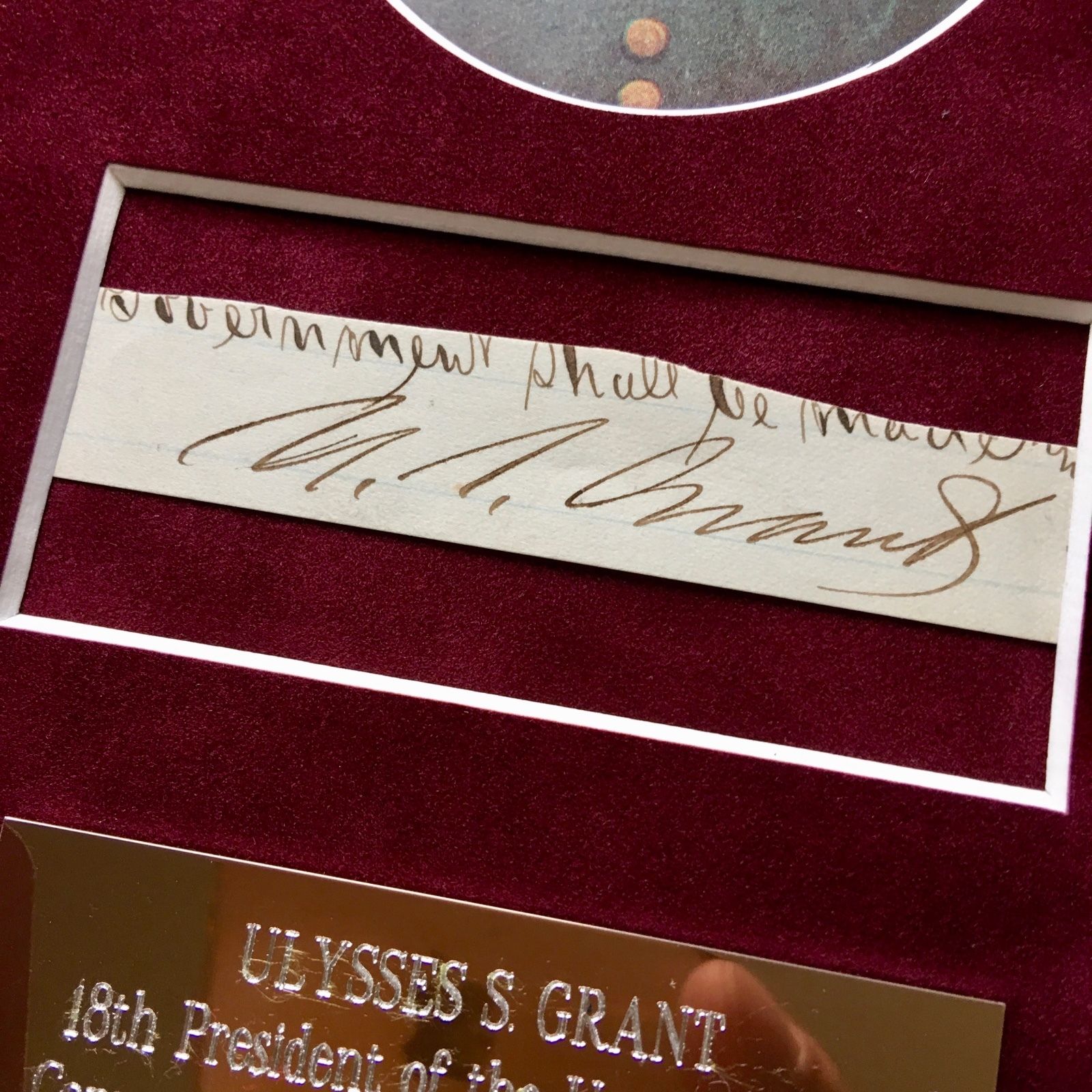 ULYSSES S. GRANT * JSA COA * AUTOGRAPH Executive Order Cut Signed * AS PRESIDENT